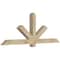 Ekena Millwork Kennewick Rough Sawn Timber Gable Bracket, Douglas Fir, 72"W x 27"H x 4"D x 4"F, 9/12 Pitch GBW072X27X0404KEN00RDF - alternate 5